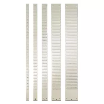 Nobo T-Card metalinės plokštės, 3 dydis, 32 lizdai, pilka, 96 mm, 655 mm, 294 g, 95 mm, 10 mm