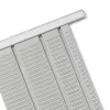 Nobo T-Card metalinės plokštės, 3 dydis, 32 lizdai, pilka, 96 mm, 655 mm, 294 g, 95 mm, 10 mm