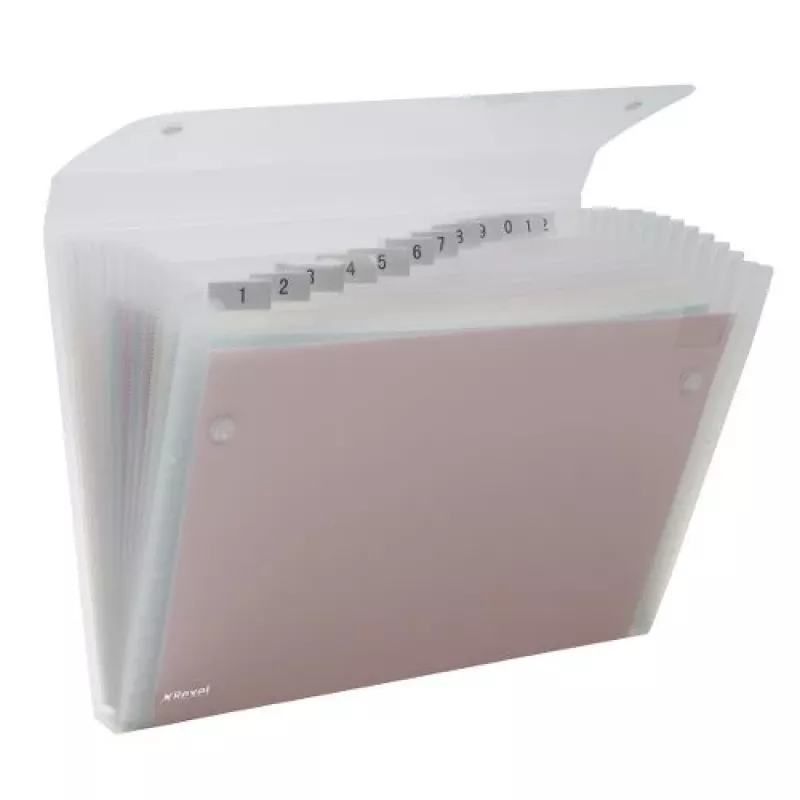 Rexel ICE Expander 13-Pocket Clear, Skaidri, Polipropilenas (PP), 260 lapų, A4, 330 mm, 245 mm