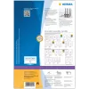 Lipnios spausdintuvų etiketės HERMA failų etiketės A4 192x34 mm
