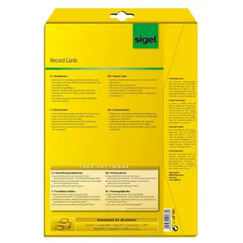 Nelipnios etiketės Sigel LP701 160 vnt. Baltos Stačiakampės