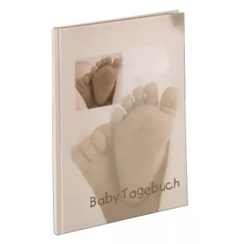 Hama Baby Diary „Baby Feel“ nuotraukų albumas Smėlio spalva 44 lapai
