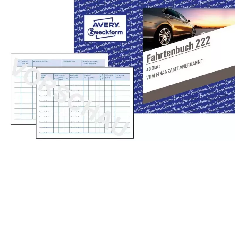 Apskaitos formų knyga Avery 222 A6 40 puslapių