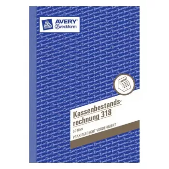 Administravimo knyga Avery 318 mėlyna balta