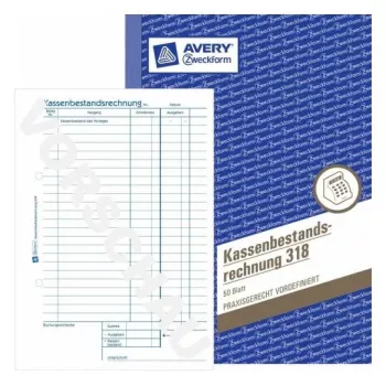 Administravimo knyga Avery 318 mėlyna balta