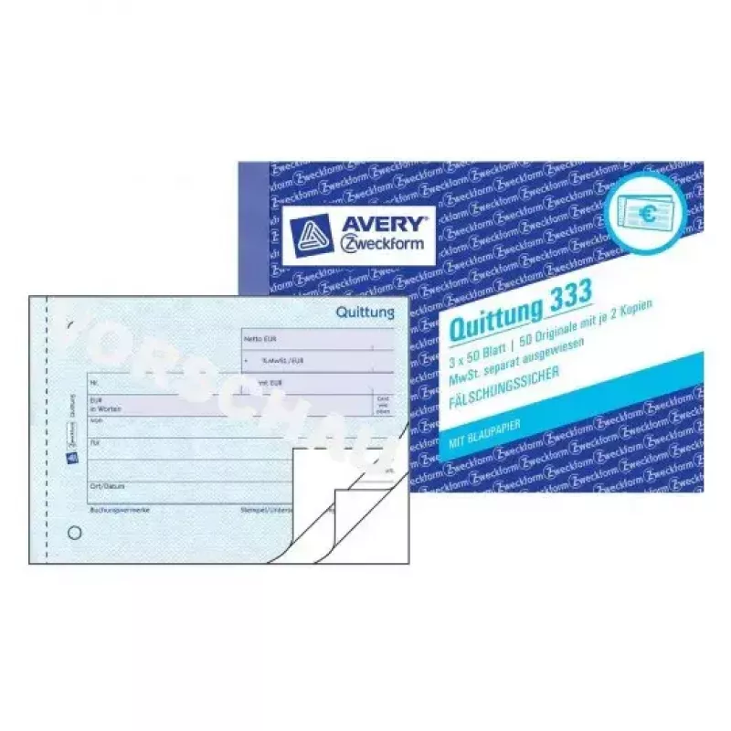 Bilietai Avery 333 150 vnt.