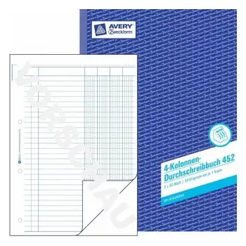 Administravimo knyga Avery 452 Mėlyna Balta