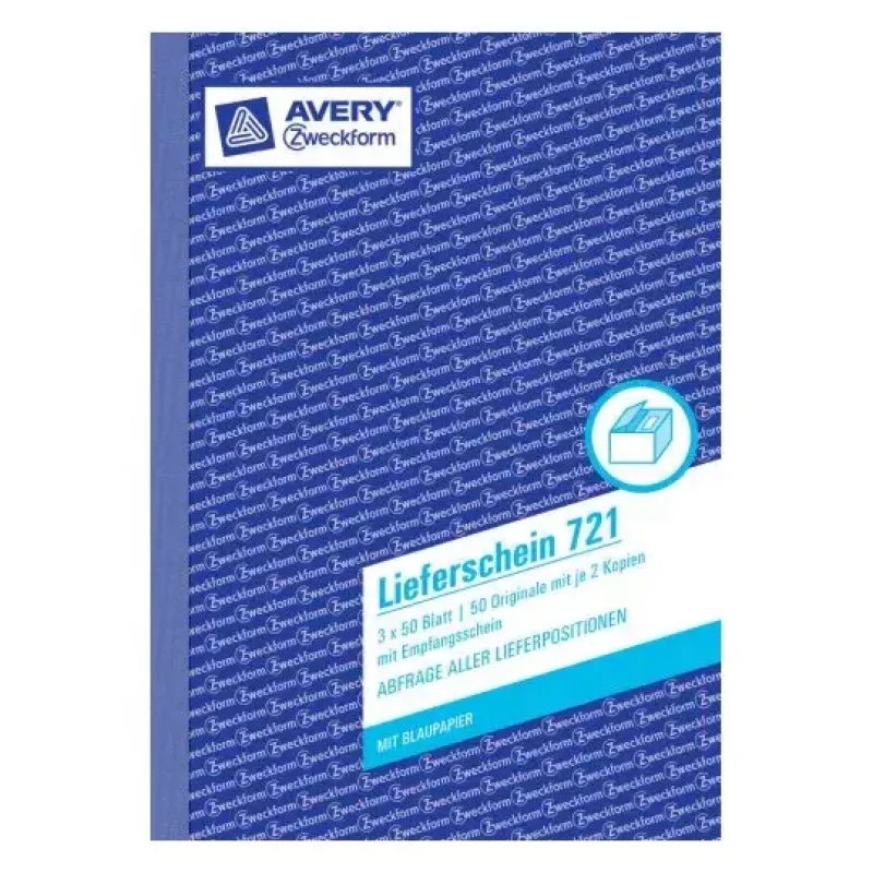 Administravimo knyga Avery 721 Mėlyna Balta