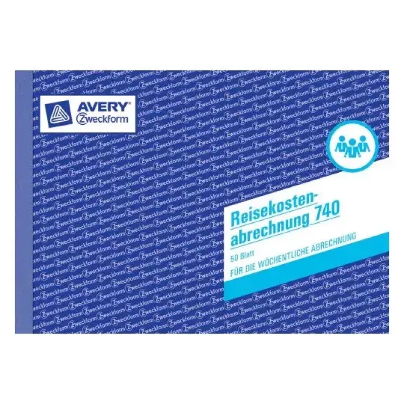 Administravimo knyga Avery 740 mėlyna balta