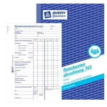 Registracijos popierius AVERY 743 148 mm