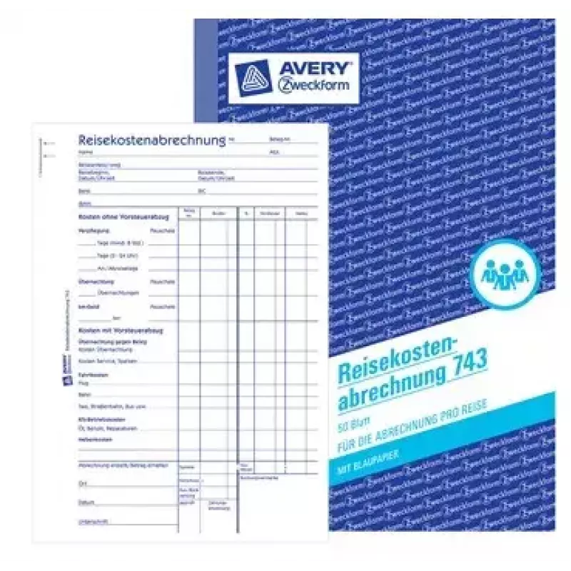 Registracijos popierius AVERY 743 148 mm