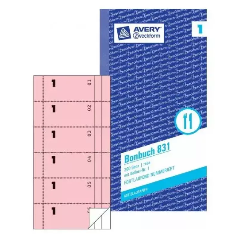 Ticket Avery 831 300 vnt.