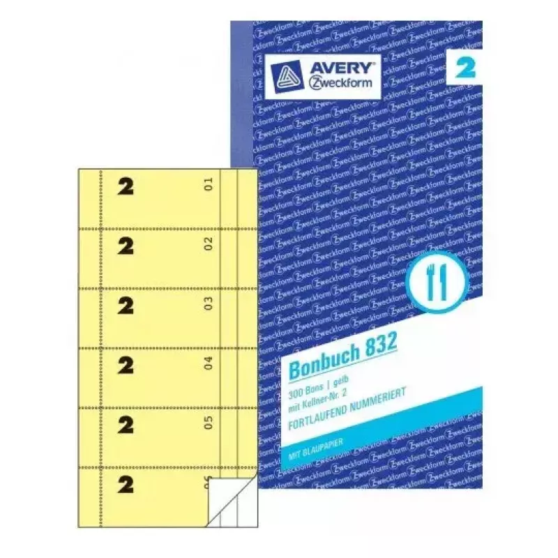 Bilietai Avery 832 300 vnt.
