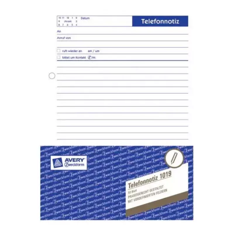 Registravimo popierius Avery 1019