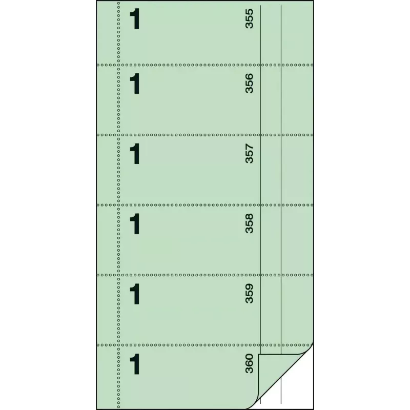 Neadhezyvinė etiketė Sigel BO001 žalia stačiakampė 105 x 200 mm