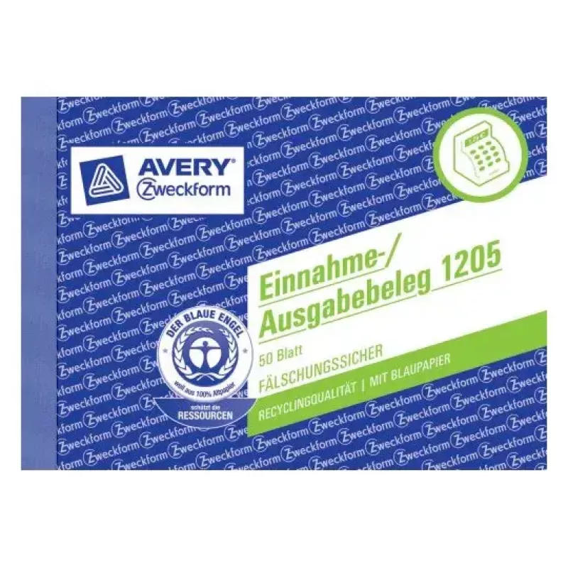 Administravimo knyga Avery 1205 mėlyna balta