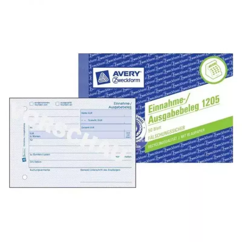 Administravimo knyga Avery 1205 mėlyna balta