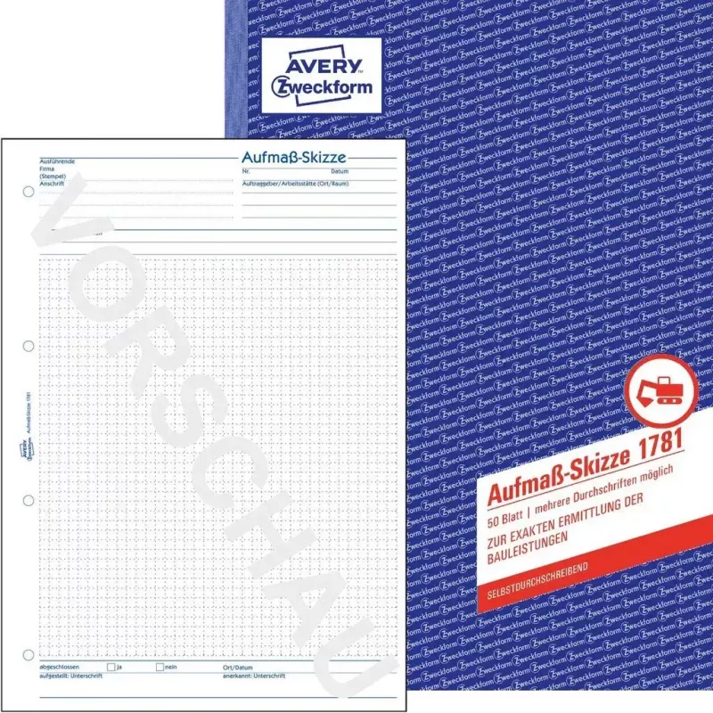 Apskaitos forma/knyga AVERY 1781 A4 50 puslapių