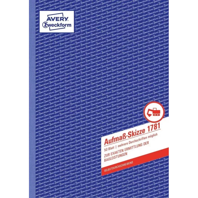 Apskaitos forma/knyga AVERY 1781 A4 50 puslapių