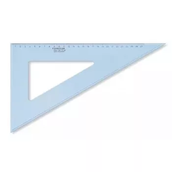 Stalinė liniuotė Staedtler Mars 567 310 mm plastikinė mėlyna permatoma