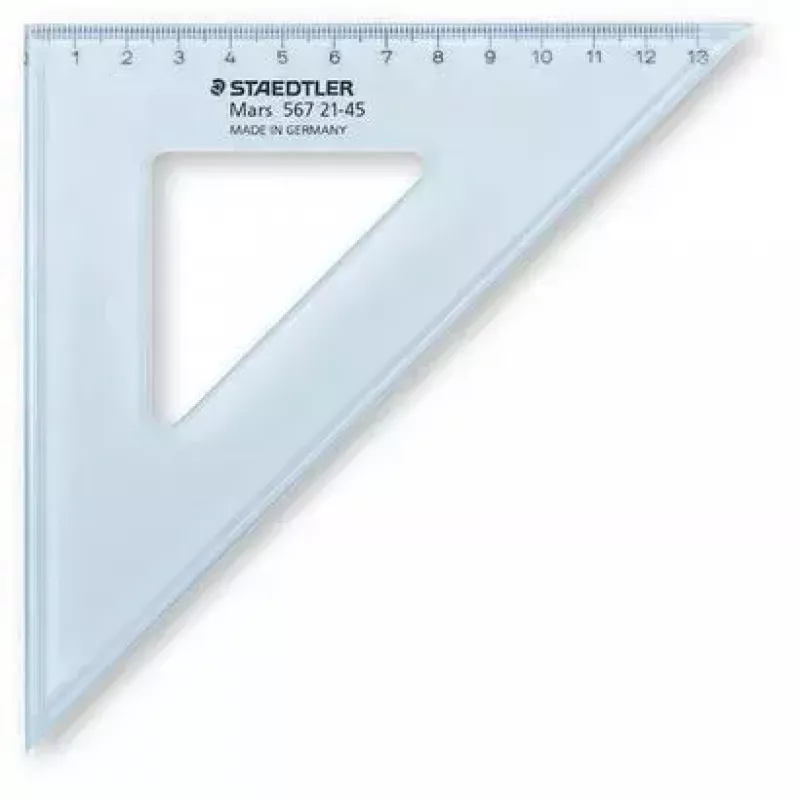 Stalinė liniuotė Staedtler Mars 567 210 mm Plastikinė Mėlyna Skaidri