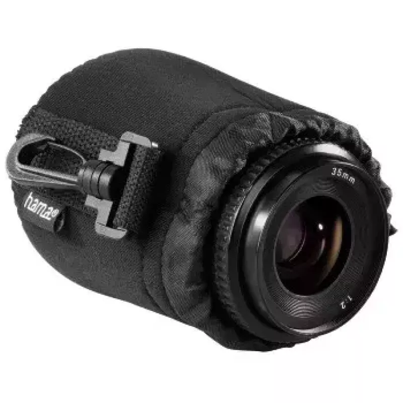 Hama 00126693 fotoaparato objektyvo dėklas / dangtelis Juoda Neoprenas