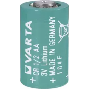 Ličio baterija Varta CR 1/2 AA 3V 970mAh, didelės talpos monetos stiliaus elementas