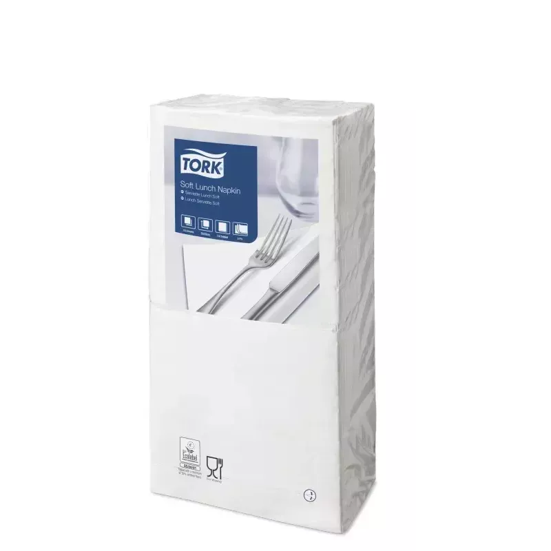 Popierinės servetėlės Tork 477414 Baltos 150 vnt.