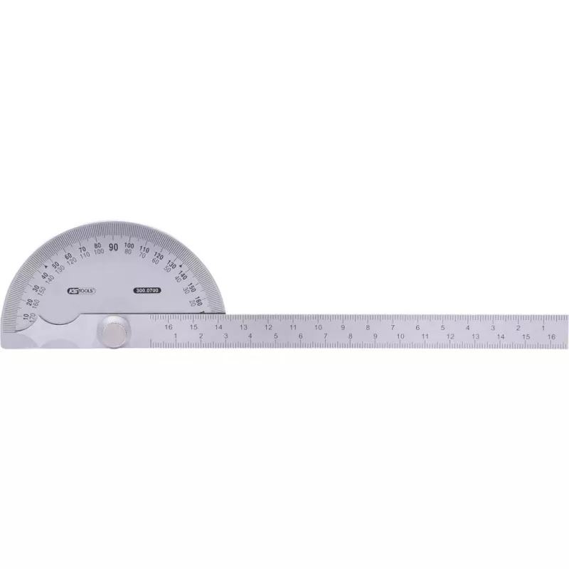 Pusapskritimis kampamatis KS Tools 300.0700 Nerūdijantis plienas Matinis 220mm