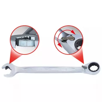 Kombinuotas veržliaraktis KS Tools 503.5917 17 mm chromo‑vanadžio plienas