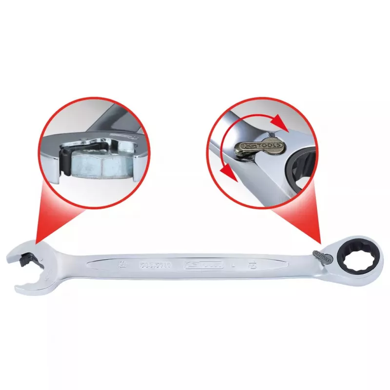 Kombinuotas veržliaraktis KS Tools 503.5917 17 mm chromo‑vanadžio plienas