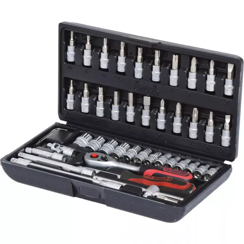Raktas su reketu KS Tools 911.0646, chromo-vanadžio plienas, 3–8 mm