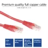 ACT raudonas 7 metrų U/UTP CAT6 komutacinis kabelis su RJ45 jungtimis, 7 m, Cat6, U/UTP (UTP), RJ-45, RJ-45, raudona