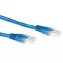 ACT mėlynas 2 metrų U/UTP CAT6 komutacinis kabelis su RJ45 jungtimis