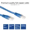 ACT mėlynas 2 metrų U/UTP CAT6 komutacinis kabelis su RJ45 jungtimis