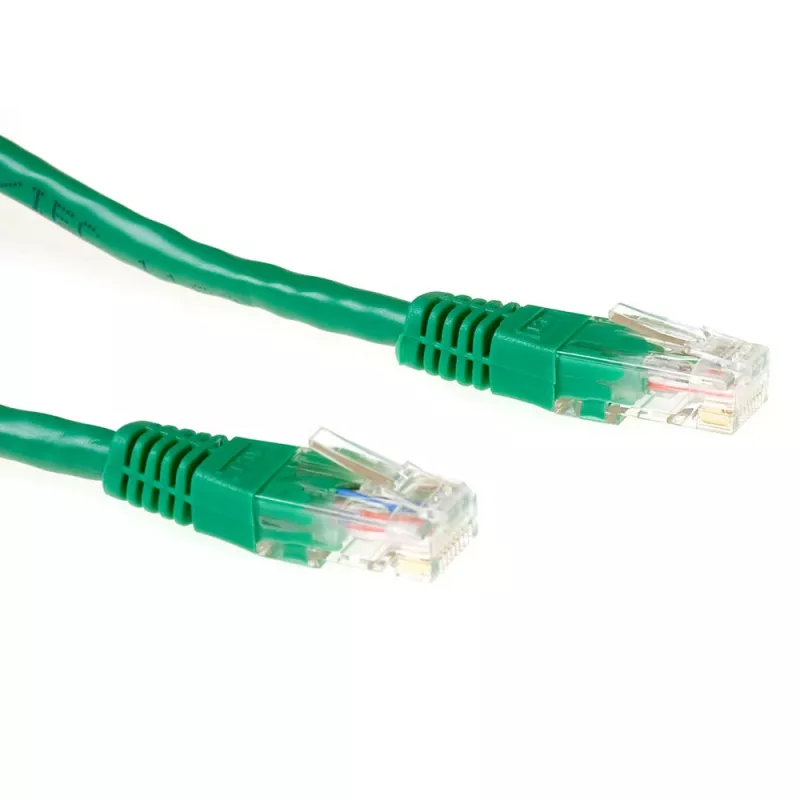 ACT Green 1,5 m U/UTP CAT6 komutacinis kabelis su RJ45 jungtimis