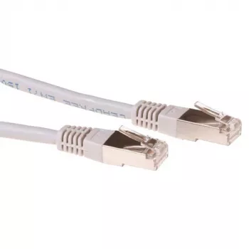 ACT pilkas 0,25 metro LSZH SFTP CAT6 komutacinis kabelis su RJ45 jungtimis