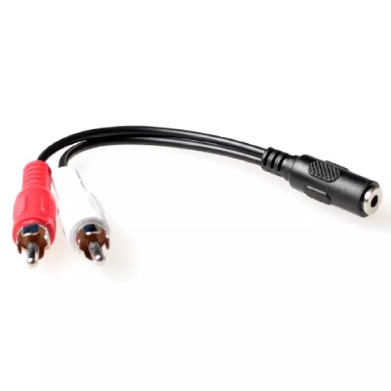 ACT 0,15 m garso kabelis 3,5 mm lizdas → 2 × RCA kištukas