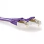 ACT Violetinis 5 metrų LSZH SFTP CAT6A komutacinis kabelis su apsaugotais RJ45 jungtimis