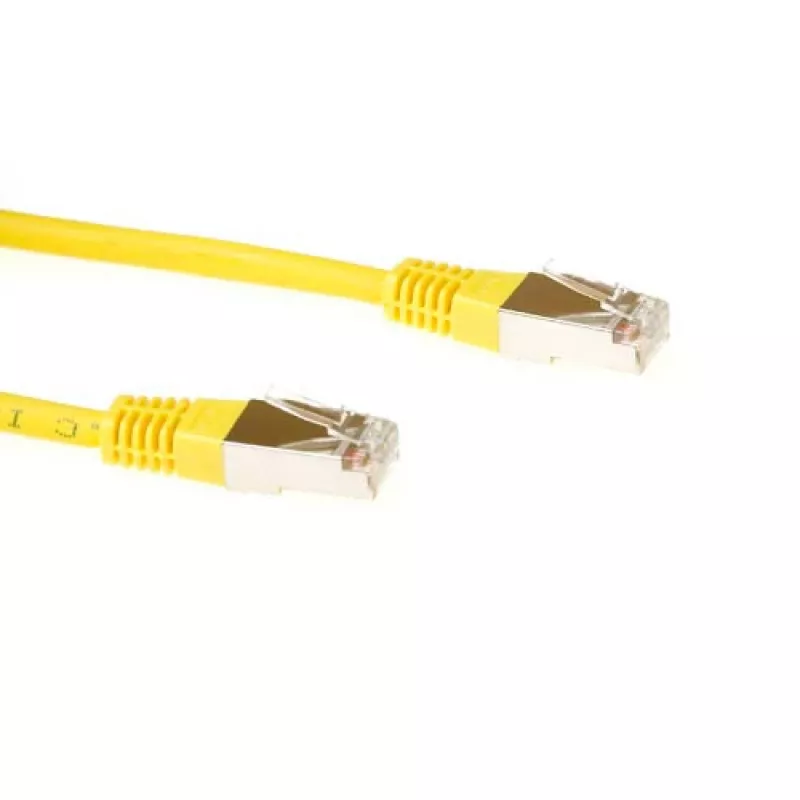 ACT geltonas 25 m LSZH SFTP CAT6 kabelis su RJ45 jungtimis