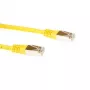 ACT geltonas 30 m LSZH SFTP CAT6 komutacinis kabelis su RJ45 jungtimis