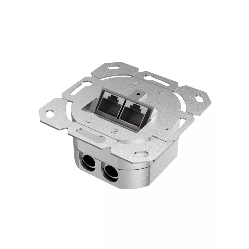 Hama 00200775 lizdas 2 x RJ-45 Baltas