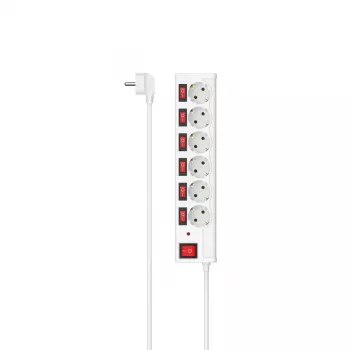 Hama 00223157 Išmanusis maitinimo lizdų blokas 6 AC lizdai 1,4 m 3680 W