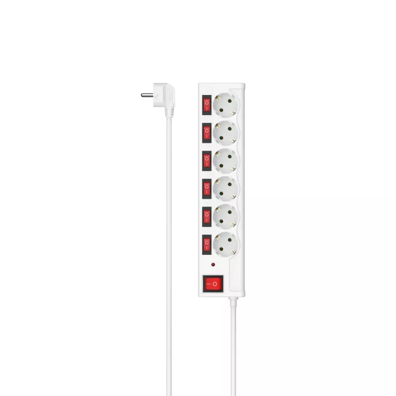 Hama 00223157 Išmanusis maitinimo lizdų blokas 6 AC lizdai 1,4 m 3680 W