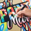 “Staedtler 349 C10” dažymo žymeklis, 10 spalvų: smėlio, juoda, mėlyna, žalia, oranžinė, rožinė, raudona, turkio, balta, geltona
