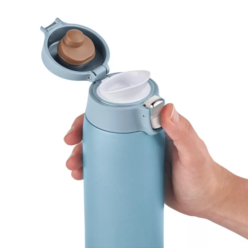 EMSA Light puodelis 400 ml mėlynas nerūdijančio plieno dangtelis polipropilenas