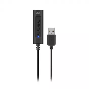 ACT AC9360 garso plokštė USB 3,5 mm ausinių jungtis 4 mygtukai