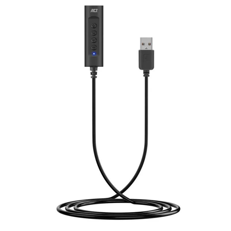 ACT AC9360 garso plokštė USB 3,5 mm ausinių jungtis 4 mygtukai