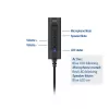 ACT AC9360 garso plokštė USB 3,5 mm ausinių jungtis 4 mygtukai