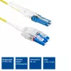 ACT 10 metrų vienmodis 9/125 OS2 Polarity Twist uniboot dvipusis šviesolaidinis komutacinis kabelis su CS - LC jungtimis
